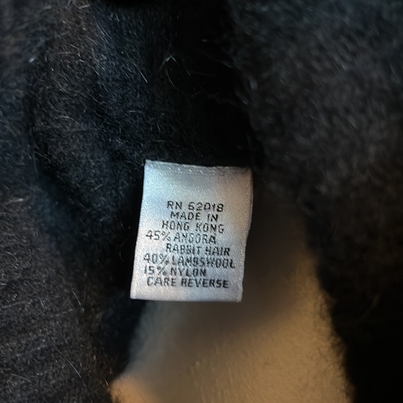 Rafaella Women’s turtleneck long sweater angora rabbit hair wool and nylon Small - Picture 8 of 17